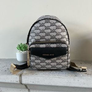 Michael Kors Black and Gray Backpack